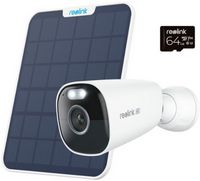 Reolink - Argus Series B360 Outdoor 4K Security Camera with 64GB MicroSD, Solar Panel charged Bat...