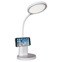 OttLite - Rechargeable LED Desk Lamp with Phone Holder - White