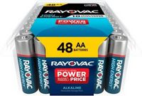 Rayovac - High Energy AA Batteries (48 Pack), Double A Alkaline Batteries