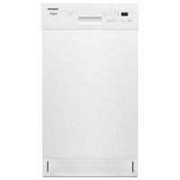 Whirlpool - 18" Front Control Built-In Stainless Steel Tub Dishwasher with Cycle Memory and 50 dB...