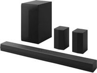 LG - 5.1 Channel S60TR Soundbar with Wireless Subwoofer and Rear Speakers - Black