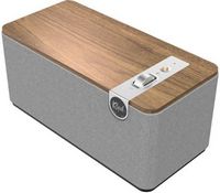 Klipsch - The One Plus Premium Tabletop Bluetooth Speaker with Broadcast Mode - Walnut
