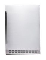 Azure - 5.6 Cu. Ft. 24&quot; Under-counter Refrigerator with Solid Stainless Door, Indoor or Outdoor r...