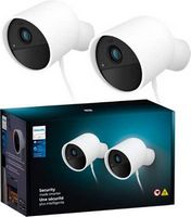 Philips - Hue Security Wired Camera - 2PK - White