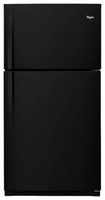 Whirlpool - 21.3 Cu. Ft. Top-Freezer Refrigerator - Black