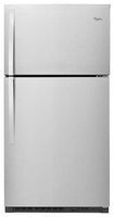 Whirlpool - 21.3 Cu. Ft. Top-Freezer Refrigerator - Monochromatic Stainless Steel