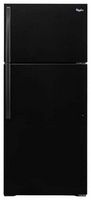 Whirlpool - 14.3 Cu. Ft. Top-Freezer Refrigerator - Black