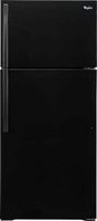 Whirlpool - 14.3 Cu. Ft. Top-Freezer Refrigerator - Black