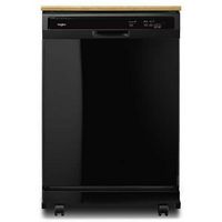 Whirlpool - 24" Front Control Tall Tub Portable Dishwasher - Black