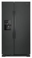 Amana - 21.4 Cu. Ft. Side-by-Side Refrigerator - Black