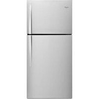 Whirlpool - 19.1 Cu. Ft. Top-Freezer  Fingerprint Resistant Refrigerator - Metallic Steel