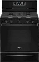 Whirlpool - 5.0 Cu. Ft. Freestanding Gas Range with Self-Cleaning and SpeedHeat Burner - Black