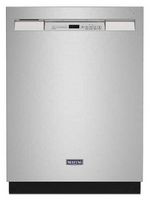 Maytag - 24" Front Control Built-In Stainless Steel Tub Dishwasher with Dual Power Filtration and...