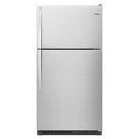 Whirlpool - 20.5 Cu. Ft. Top-Freezer Refrigerator - Monochromatic Stainless Steel