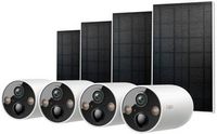 TP-Link - Tapo Outdoor Battery-Powered Wireless 2K Security Camera with Solar Panels (4-Pack) - N...
