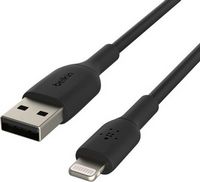 Belkin - BoostCharge Lightning to USB-A Cable 3.3ft - Black