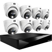Night Owl - 12-Channel, 8-Camera Dome Indoor/Outdoor Wired 2K 2TB DVR Security System with 2-Way ...