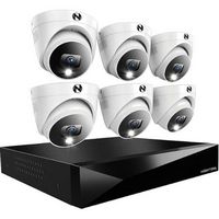 Night Owl - 12-Channel, 6-Camera Dome Indoor/Outdoor Wired 2K 2TB DVR Security System with 2-Way ...