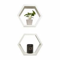 TRINITY - DRAKESTONE | Hexagon Shelves | 2-Pack | - White