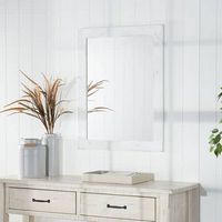 TRINITY - DRAKESTONE | 24x31 Farmhouse Vanity Mirror | White Wash - White Wash