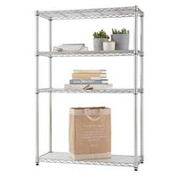 TRINITY - EcoStorage 4-Tier | 36x14x54 | Commercial Wire Shelving | NSF | w/ Liners | - Chrome