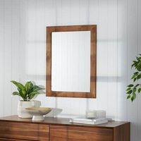 TRINITY - DRAKESTONE | 24x31 Farmhouse Vanity Mirror | Walnut - Walnut