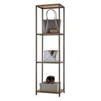 TRINITY - 4-Tier | 15x20x72 | Bamboo Shelving Tower - Bronze Anthracite®