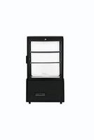 Premium Levella - 2.1 Cu. Ft. 4-Sided Glass Commercial Merchandiser Refrigerated Display Case - B...