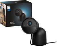 Philips - Hue Desktop Wired Security Camera w/Stand - Black