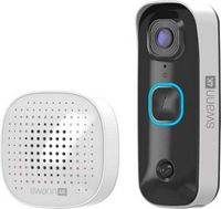 Swann - Buddy 4K UHD Wireless Video Doorbell & Chime, No Monthly Fee, Ultra-Wide 165° View, 2-Way...