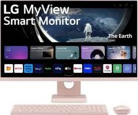 LG - MyView 27" Full HD IPS 60Hz Smart Monitor with Wireless Keyboard and Mouse (HDMI, USB-A) - Pink