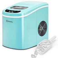 Costway - Portable Compact Electric Ice Maker Machine Mini Cube 26lb/Day - Mint Green