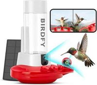 BIRDFY - Smart Hummingbird Feeder, w/Dual HD Cameras, Solar Power, and AI Enabled Bird Recognitio...