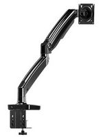 ErgoAV - Single Monitor Desk Mount with Docking Station for Monitors up to 34&quot; - Black