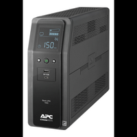 APC - Back-UPS Pro BN 1500VA, 10 Outlets, 2 USB Charging Ports, AVR, LCD Interface - Black