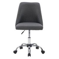 CorLiving - Marlowe Upholstered Armless Task Chair - Dark Grey