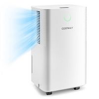 Costway 1750 Sq. Ft 32 Pints Dehumidifier w/ Auto Defrost &amp; 24H Timer Drain Hose - White