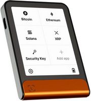 Ledger - Flex Crypto Hardware Wallet - E Ink Touch Screen - Bluetooth - Orange