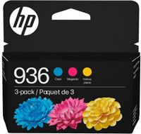 HP - 936 3-Pack Standard Capacity Ink Cartridges - Cyan/Magenta/Yellow