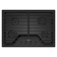 Whirlpool - 30" Built-In Gas Cooktop with SpeedHeat Burner - Black