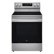 LG - 6.3 Cu. Ft. Freestanding Electric Convection Smart Range with Air Fry and WideView Window - ...