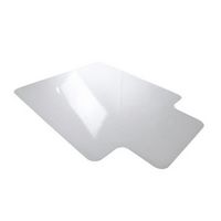 Floortex - Premium Anti-Static Lipped Vinyl Chair Mat for Carpet 45 x 53 inches - Clear