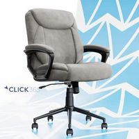 Click365 - Transform 1.0 Upholstered Desk Office Chair - Fabric - Light Gray