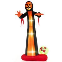 Costway - 12 FT Inflatable Grim Reaper Ghost Large Halloween Inflatables with Built-in LED Lights...