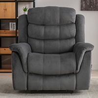 Bestier - 41" Large Microfiber Power Lift Recliner with 8 Point Vibration Heating Massage Assista...