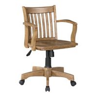 OSP Home Furnishings - Wood Bankers Home Wood Chair - Medium Oak Brown