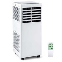 Costway 5000 BTU Portable Air Conditioner Cools up to 250 sq.ft with Dehumidifier and Fan Sleep M...