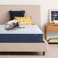 Serta - Sleep to Go 12&quot; Hybrid Medium Mattress in a Box -Full - Light Blue