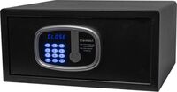 Barska - Digital LED Keypad Hotel Safe with Motorized Locking Bots &amp; Interior LED - 0.84 Cu Ft 15...
