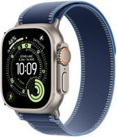 Apple Watch Ultra 3 (GPS+Cellular) 49mm Titanium Case with Blue/Bright Blue Trail Loop - M/L - Na...